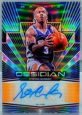 Stephon Marbury 2019-20 Obsidian Matrix OrangeElectric Etch Auto Rare SSP /35 🔥