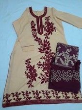 indian pakistani stitched shalwar kameez, new without tags embroidered