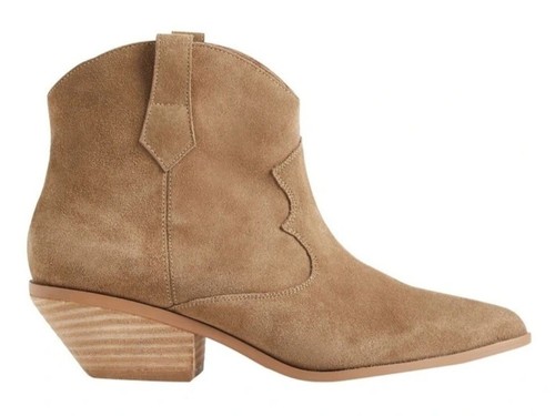 Brand New French Connection Leather Mica Cowgirl Boots, Size 39 (RRP $199.95) - Picture 3 of 11