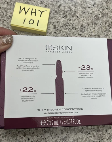 111Skin The Y Theorem Concentrate Ampoules Qty 7: 2mL/.07oz EA. 7 Day RET$175