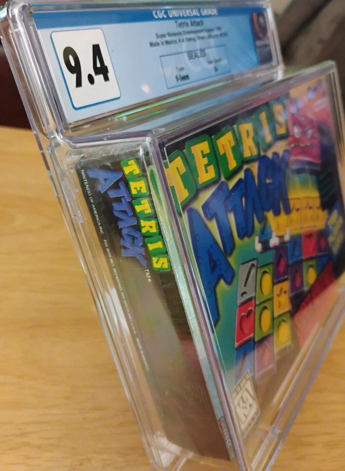 TETRIS ATTACK Super Nintendo SNES US Version CGC 9.4 B+ When s Misprint - Image 4 of 4