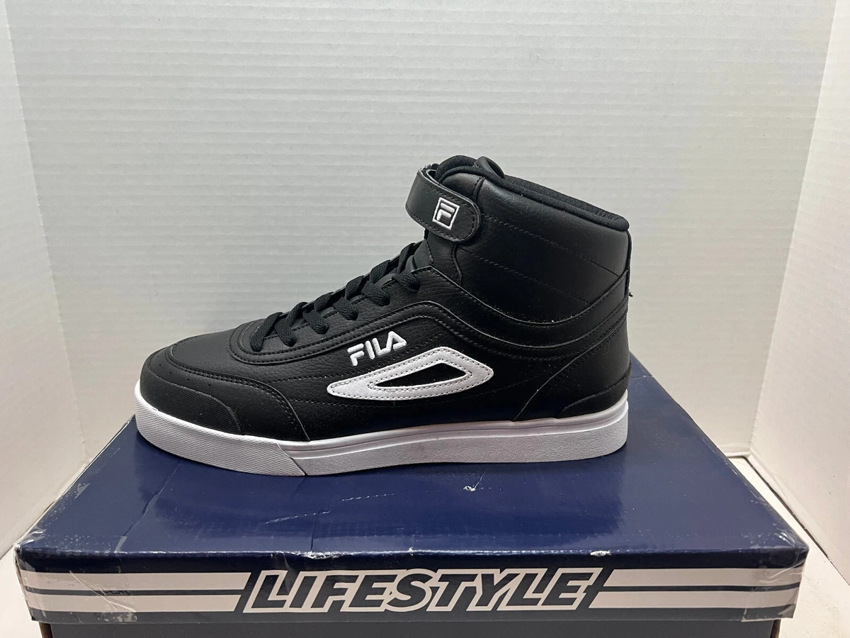 Buy Fila Men's Khronos Big Logo Stylish Mid High Top Athletic-Inspired  Basketball Sneakers, Black/White, 11 at Amazon.in