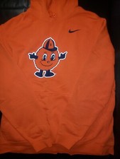 Nike NCAA Syracuse Orange Vintage School Logo Pullover Hoodie Men's XXL