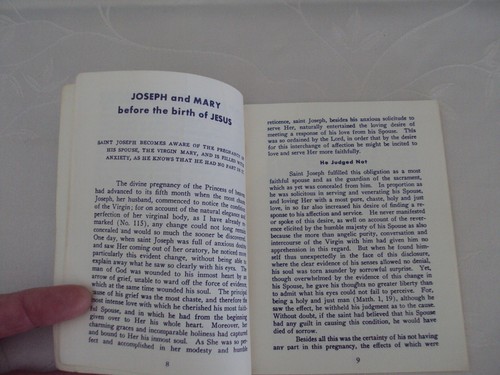 VINTAGE JMJ BOOKLET ST. JOSEPH BLESSED MOTHER AND MORE #REL - Bild 4 von 6