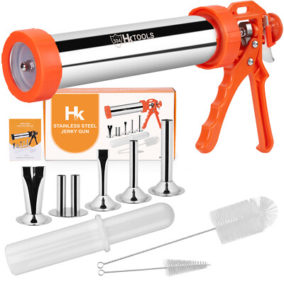 Extra Large Jerky Gun Kits 2.5 Pound  Stainless Steel Sausage Making Gun