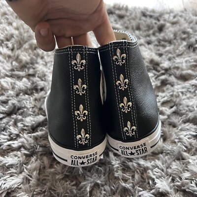 A&G Rock N' Roll Couture Leather Hightop Fleur Converse | eBay