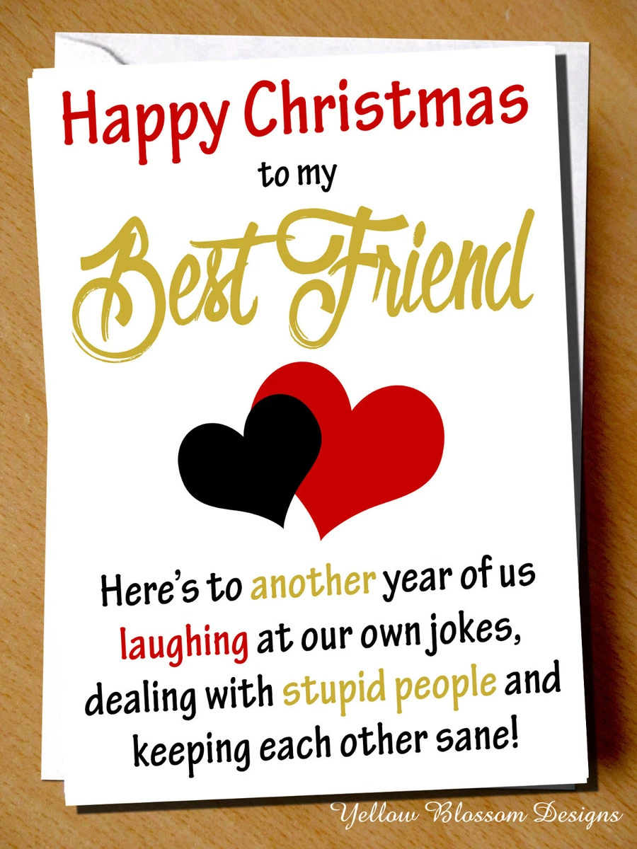  Hilgue Special Christmas Card for Best Friend, Happy