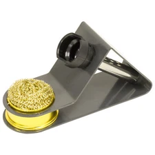 Sturdy Soldering Iron Stand with Built-in Brass Tip Cleaner