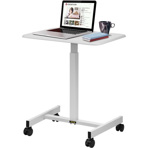Mobile Height Adjustable Standing or Sitting Rolling Workbench Swivel Casters - Picture 8 of 8