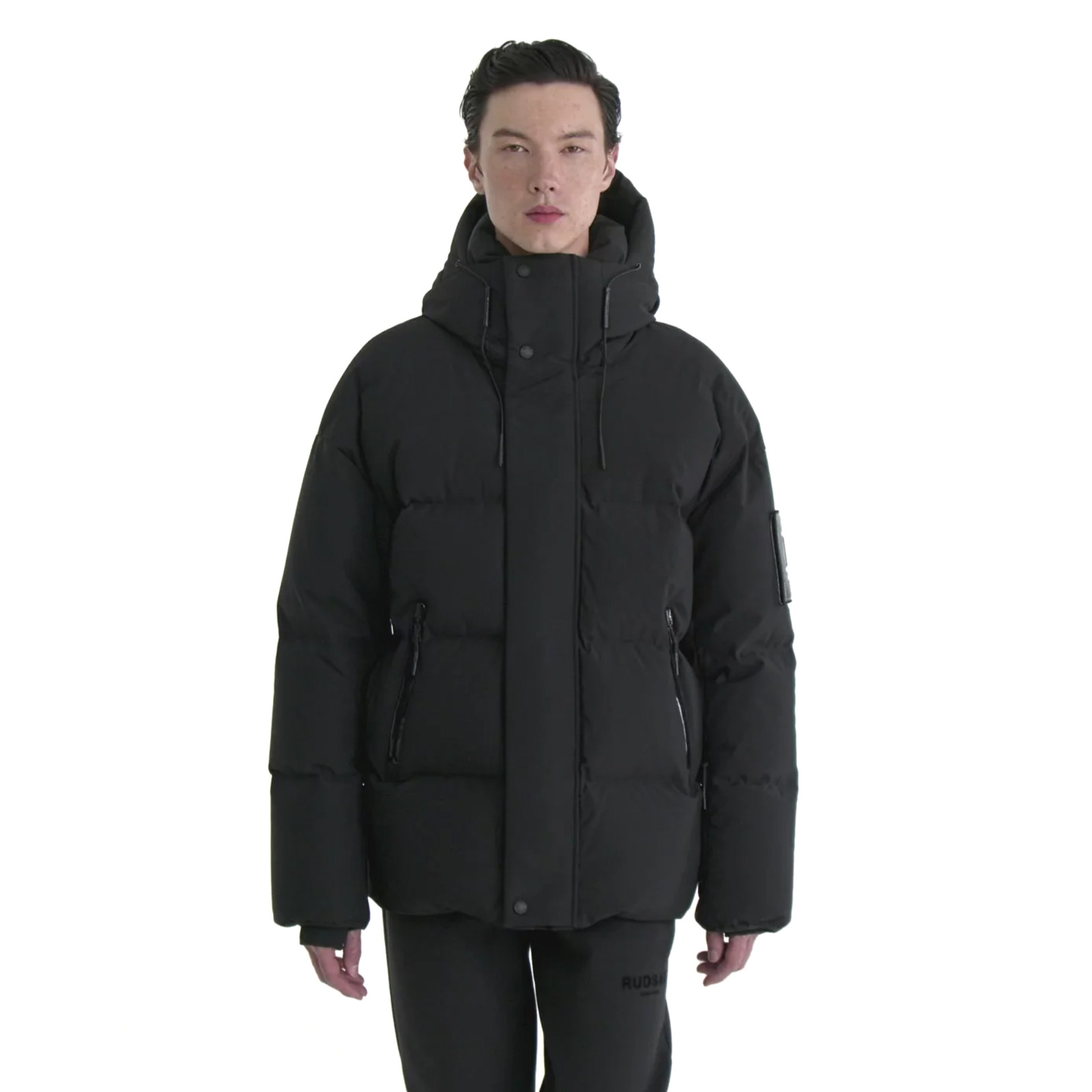 Rudsak Nelson Unisex Black Down Puffer Jacket with Hood Size 5 image 2