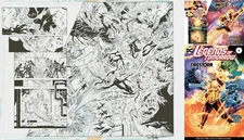 Gerry Conway Firestorm Legends of Tomorrow #6 Original Art Double Page Splash