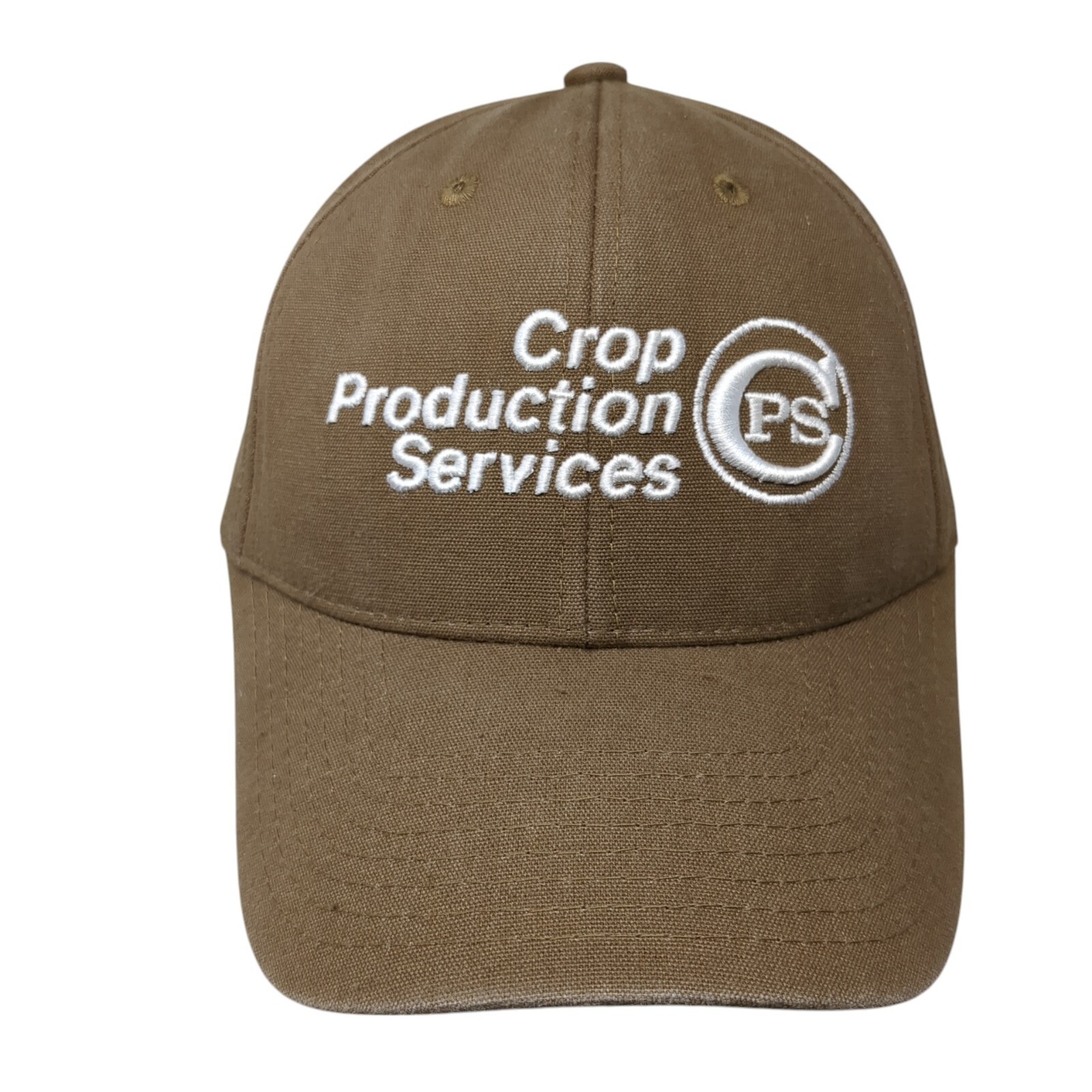 Crop Production Services Strapback Hat Brown OSFA… - image 1