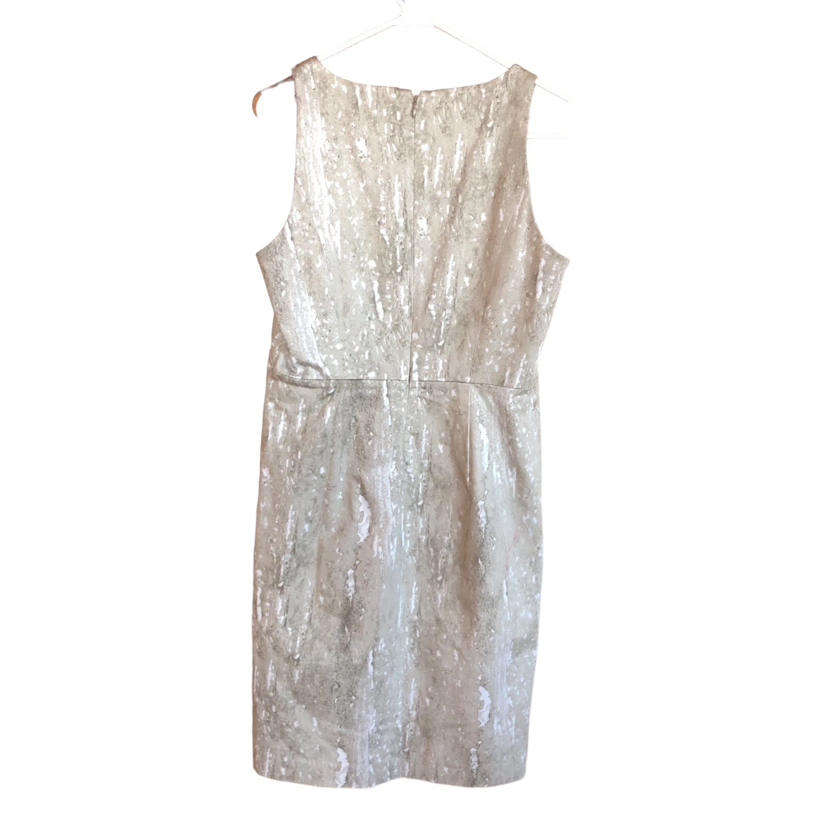 Abito midi Michael Kors senza maniche casual estivo primavera kaki pieghe donna 4