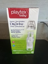 Playtex Baby Drop-Ins 100pc. 8fl oz Baby Bottle Liners NEW SEALED