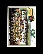 Jack McKeon Signed Original 1977 Topps Oakland Athletics Autograph