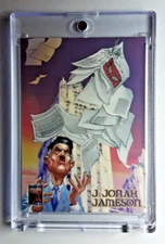 1997 Marvel Premium Card 51 J. JONAH JAMESON. FREE ONE-TOUCH-HOLDER