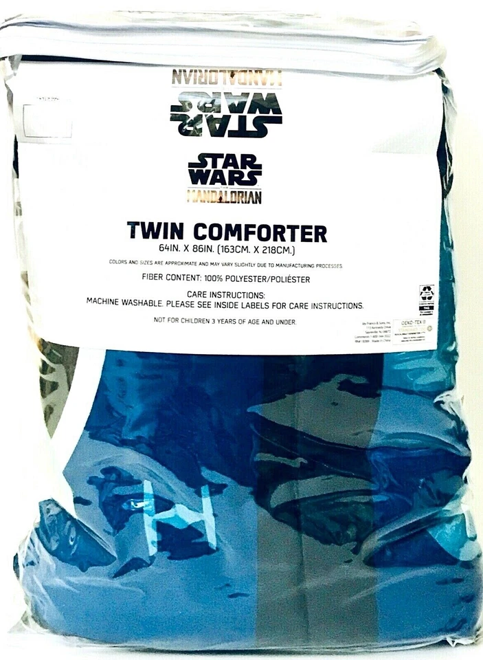 Edredón doble Jay Franco & Sons Star Wars The Mandalorian & Grogu 64" X 86" Foto 2 de 2
