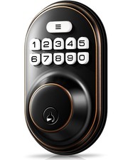 RZA Electronic Keypad Deadbolt Door Lock, Oil Rubbed Bronze