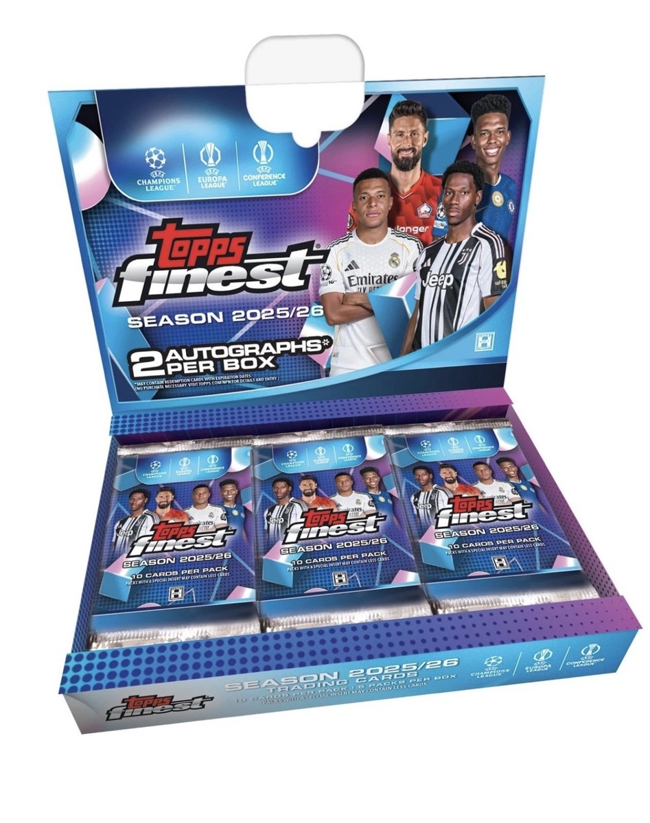 Topps® Finest UEFA Club Competitions 2025/26 - Hobby Box | eBay