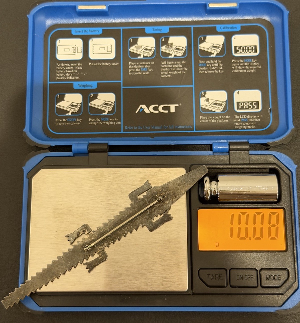 Sterling Silver 925  Large Alligator/Crocodile Pi… - image 6