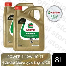Castrol POWER 1 4T 10W-40 Motorcycle 4 Stroke Engine Oil, 8 Litre 8.19 per litre