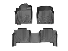 WeatherTech FloorLiner for 2013-2021 Toyota Land Cruiser - 1st & 2nd Row, Black