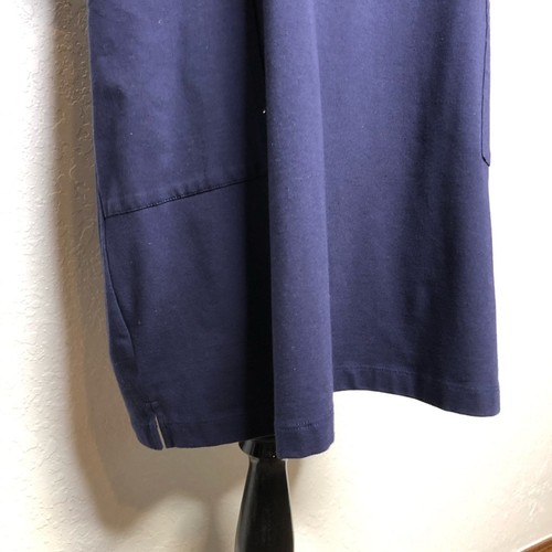 Eileen Fisher marineblau Tasche vorne Strick Tunika Top/Kleid Gr. Small - Bild 4 von 11