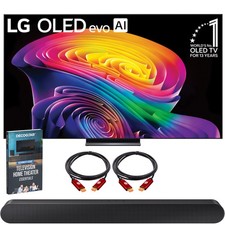 LG 77 Inch OLED evo AI C6H 4K Smart webOS TV (2026) + Samsung Soundbar Bundle