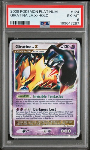 2009 POKEMON PLATINUM #124 GIRATINA LV.X-HOLO PSA 6