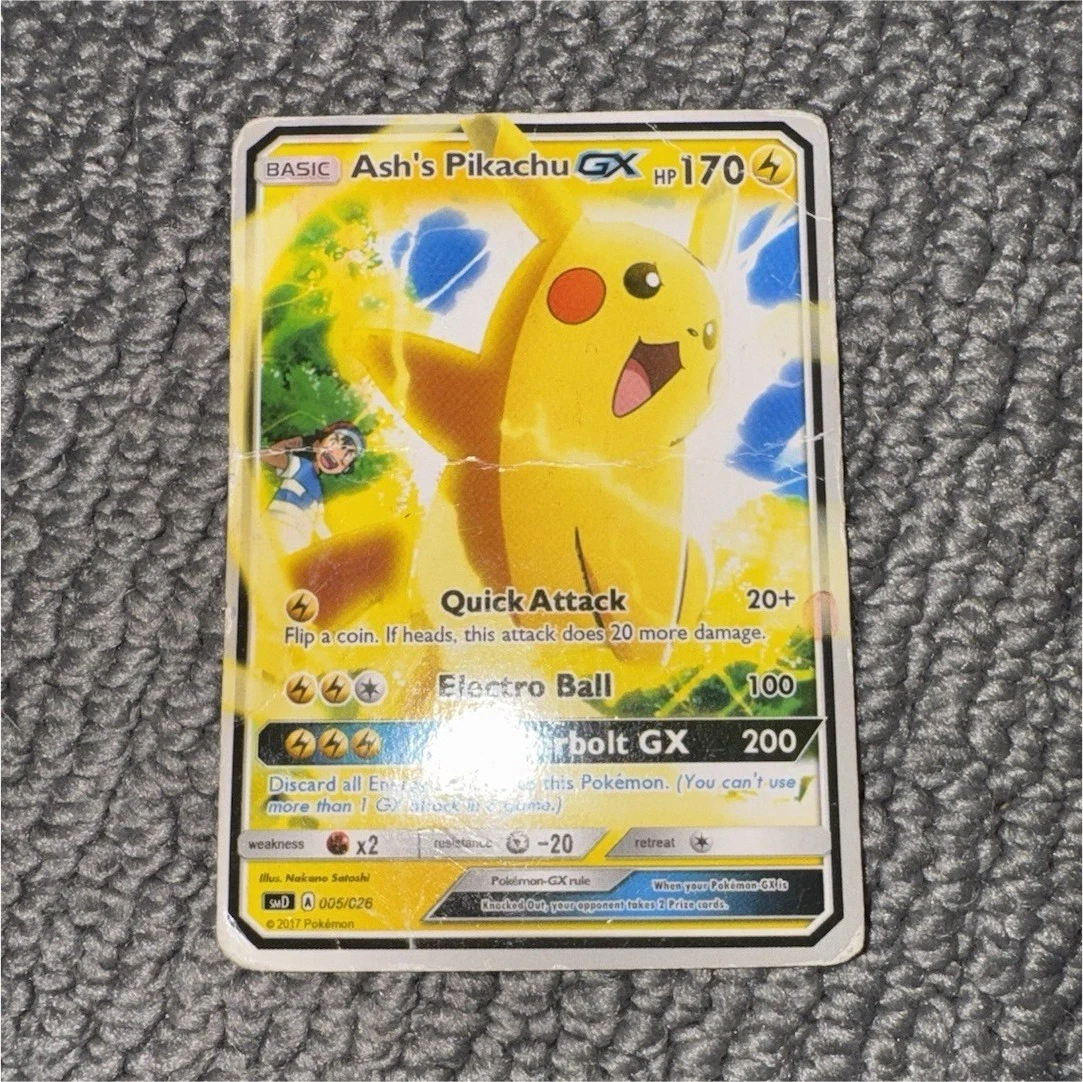 Ash's Pikachu-GX Pokémon TCG Cards for sale | eBay