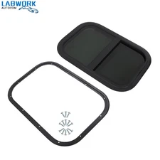 Camper Window Vertical Slider W/ Screen RV 12"-14"-15"-18" W × 16"-22"-24"-30" H