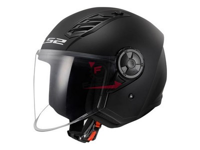 751.366161011L LS2 OF616 AIRFLOW II LONG -L- MATTSCHWARZ Helm
