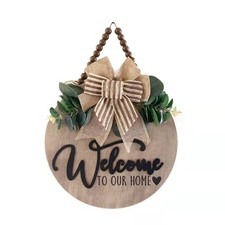 3D Welcome Sign for Front Door  Home/Farmhouse Porch D cor Wooden Hanging Si...