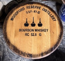 Woodford Reserve Distillery 3 Pot Bourbon Barrel Head / Top 21” Diameter