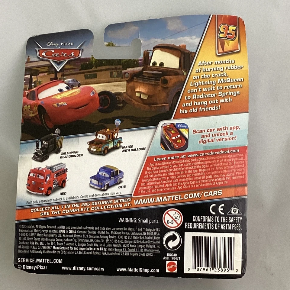 Disney Pixar Cars Galoping Geargrinder #95 Devoluciones 1:55 Foto 2 de 3