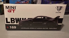 MINI GT #169 LB-Silhouette WORKS GT NISSAN 35GT-RR Ver.1 Matte Black RHD!