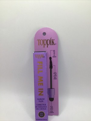 Toppik Fill Me In Hairline Filler Dark Brown 0.176oz Each + Eyebrows