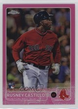 2015 Topps Chrome Pink Refractor Rusney Castillo #160 1a32