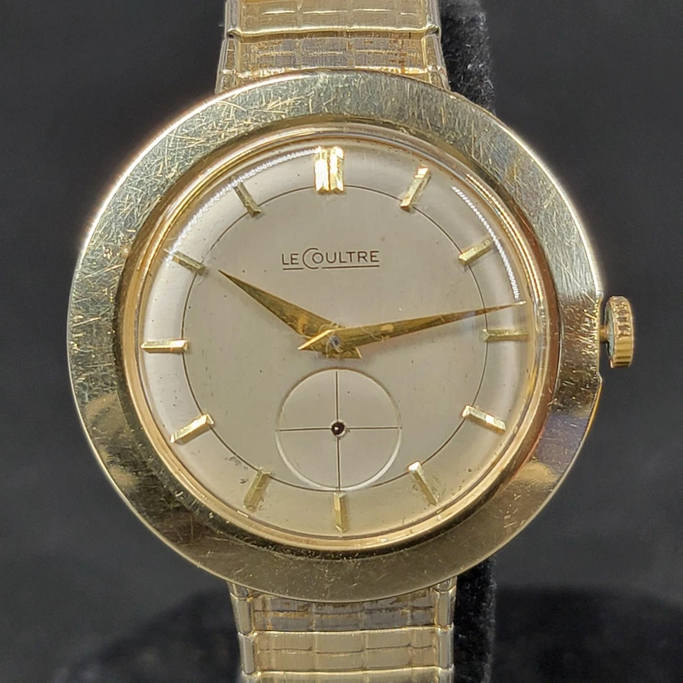 Reloj LeCoultre Oro 14K 17 Joyas 36mm Cuerda Manual Hombre Speidel 10.41g Fondo de Caja Foto 2 de 4