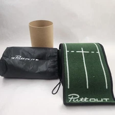 PuttOUT Golf Putting Mat Slim  - 8ft x 10" Green New Open Box