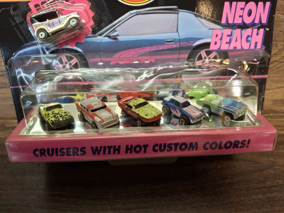 1991 Micro Machines (Rare) #2 Neon Beach Collection Sealed Bonus Galoob 6400 NIB - Image 3 of 4