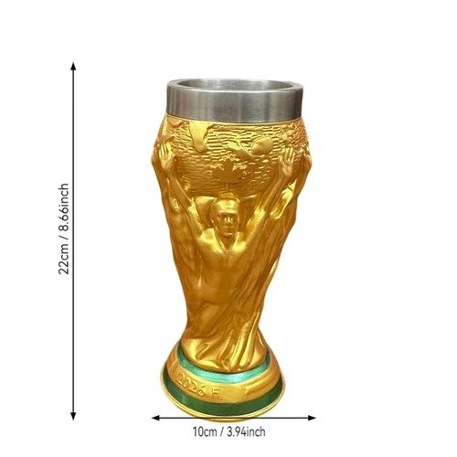 2026 FIFA World Cup Replica Trophy Beer Cup Soccer Fan Gift Collectible Beer Mug - Picture 3 of 6