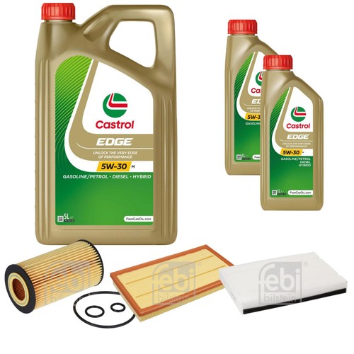 FEBI BILSTEIN Pacchetto di ispezione 7L MANNOL Diesel TDI 5W-30 per BMW Serie 3