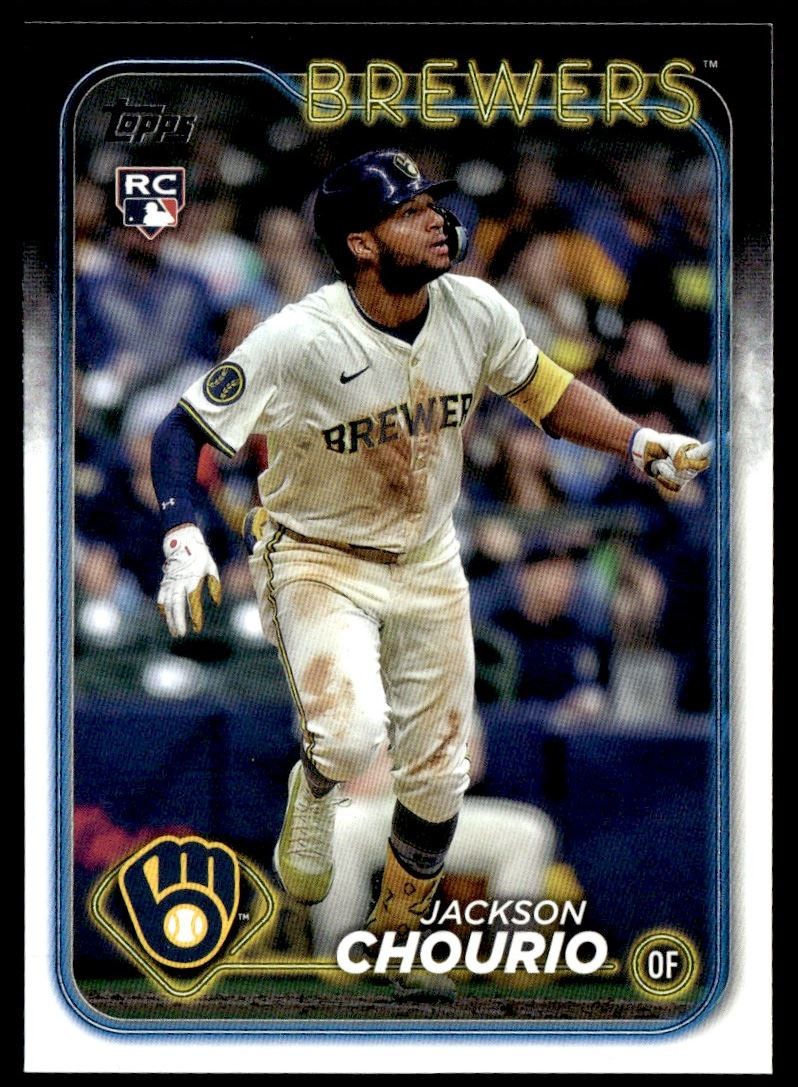 2024 Topps Update Series Jackson Chourio Rookie Milwaukee Brewers #US240