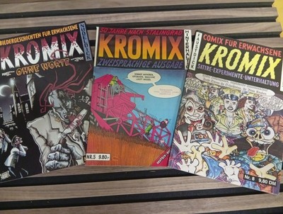 Kromix Comics : Ohne Worte , Zweisprachige Ausgabe, Satire Experiment.. Nr 5,6,8