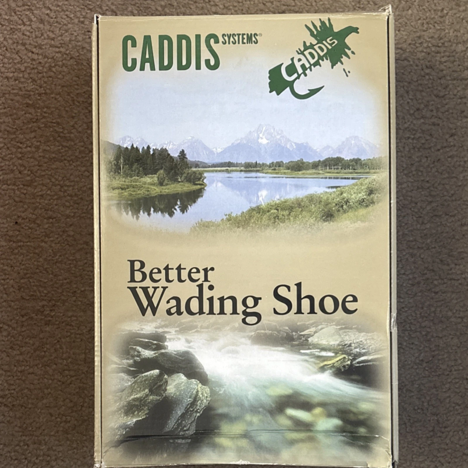 Caddis Better Wading Shoe CA3903S Taupe Nylon Men's Size 7 Fishing Boot