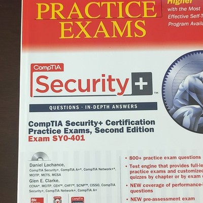 CompTIA Security+ Practice Exams 2nd Ed SY0-401 Lachance Clarke Book