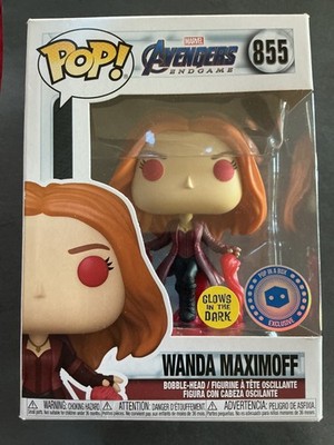 Funko Pop! Avengers Endgame Wanda Maximoff #855 GITD Pop in a Box Exclusive