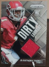 2014 Panini Prizm Dirty Laundry De’Anthony Thomas Chiefs Rookie Patch Card – Raw. rookie card picture