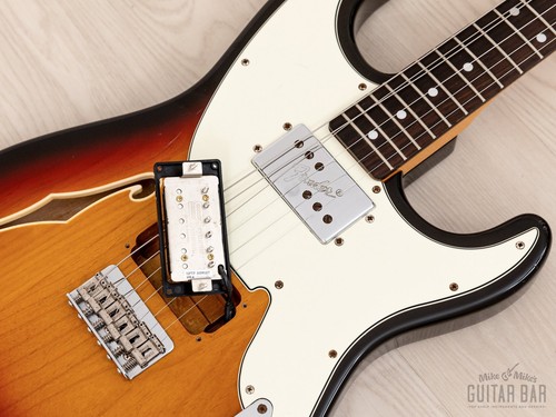 2011 Fender Pawn Shop '72 Semi-Hollow Strat-Style Guitar w/ Wide Range, Japan - Picture 16 of 18